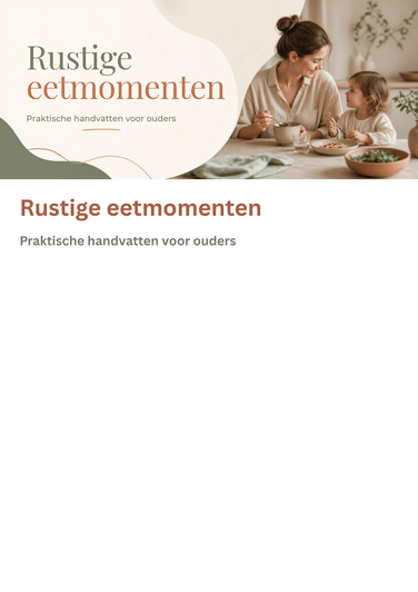 Cover van het ebook Rustige eetmomenten — Praktische handvatten voor ouders